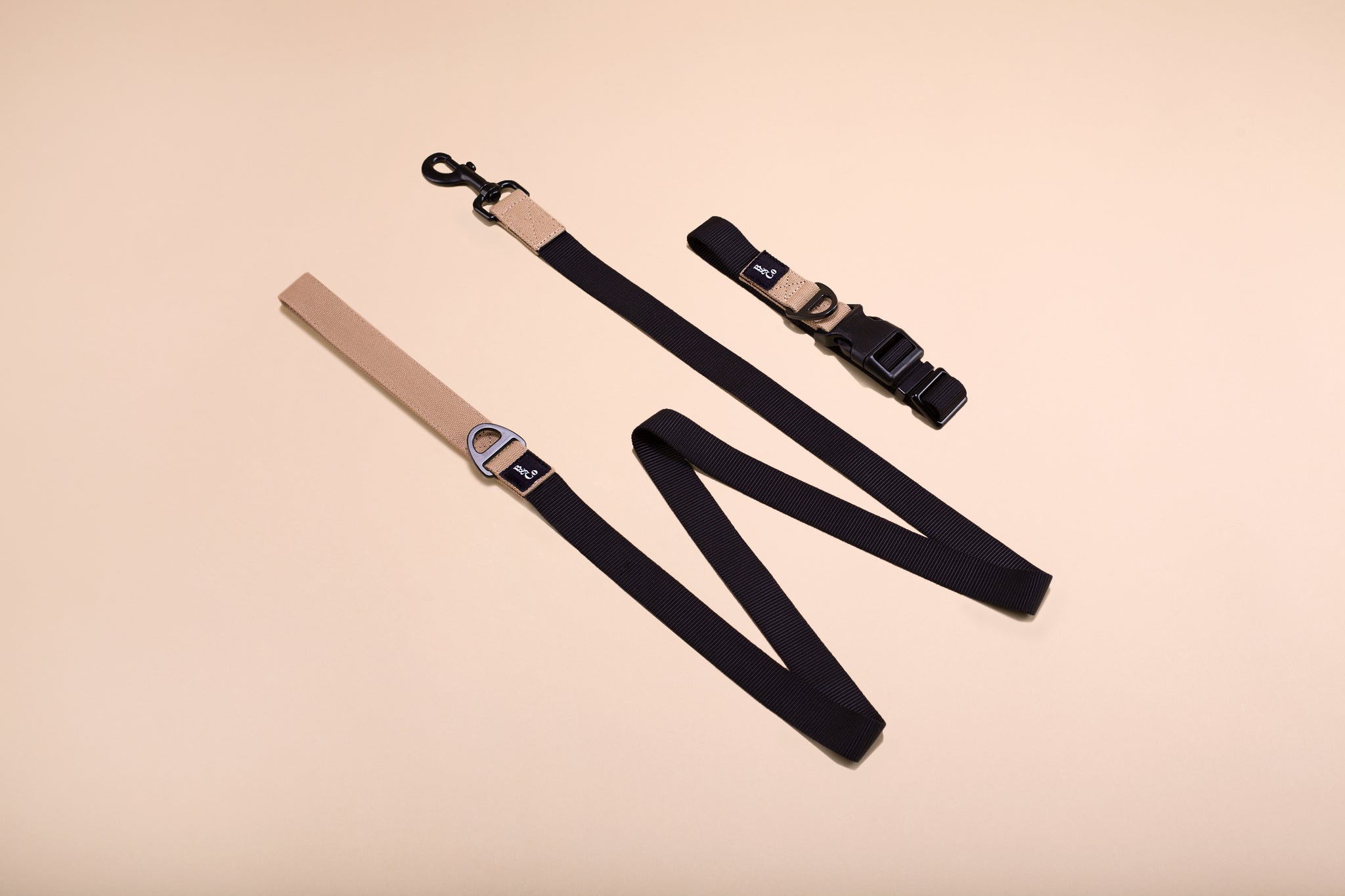 Streetstyle Leine in Biscotti & Schwarz