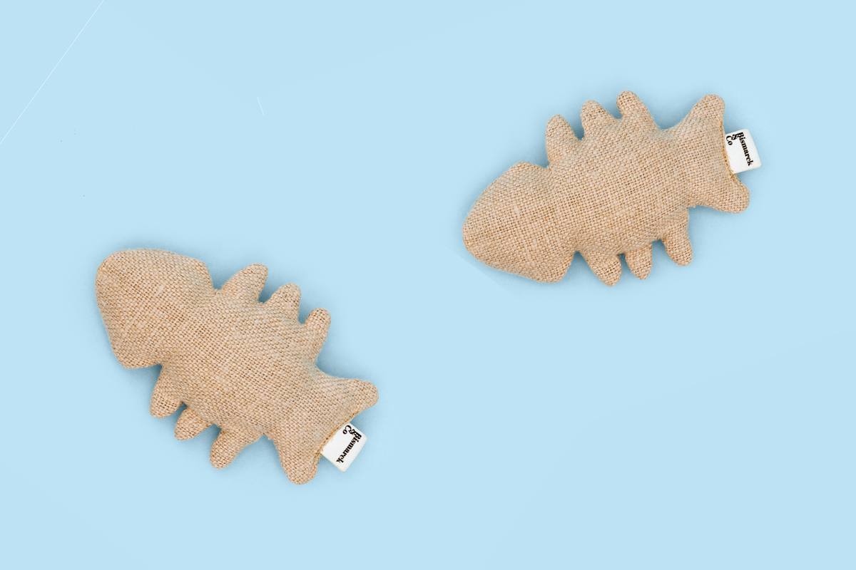 Fish Bone Catnip Toys | Set of 2